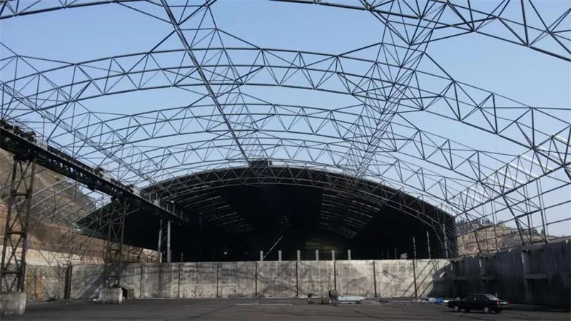 Steel Structure Bolt Ball Grid Coal Shed